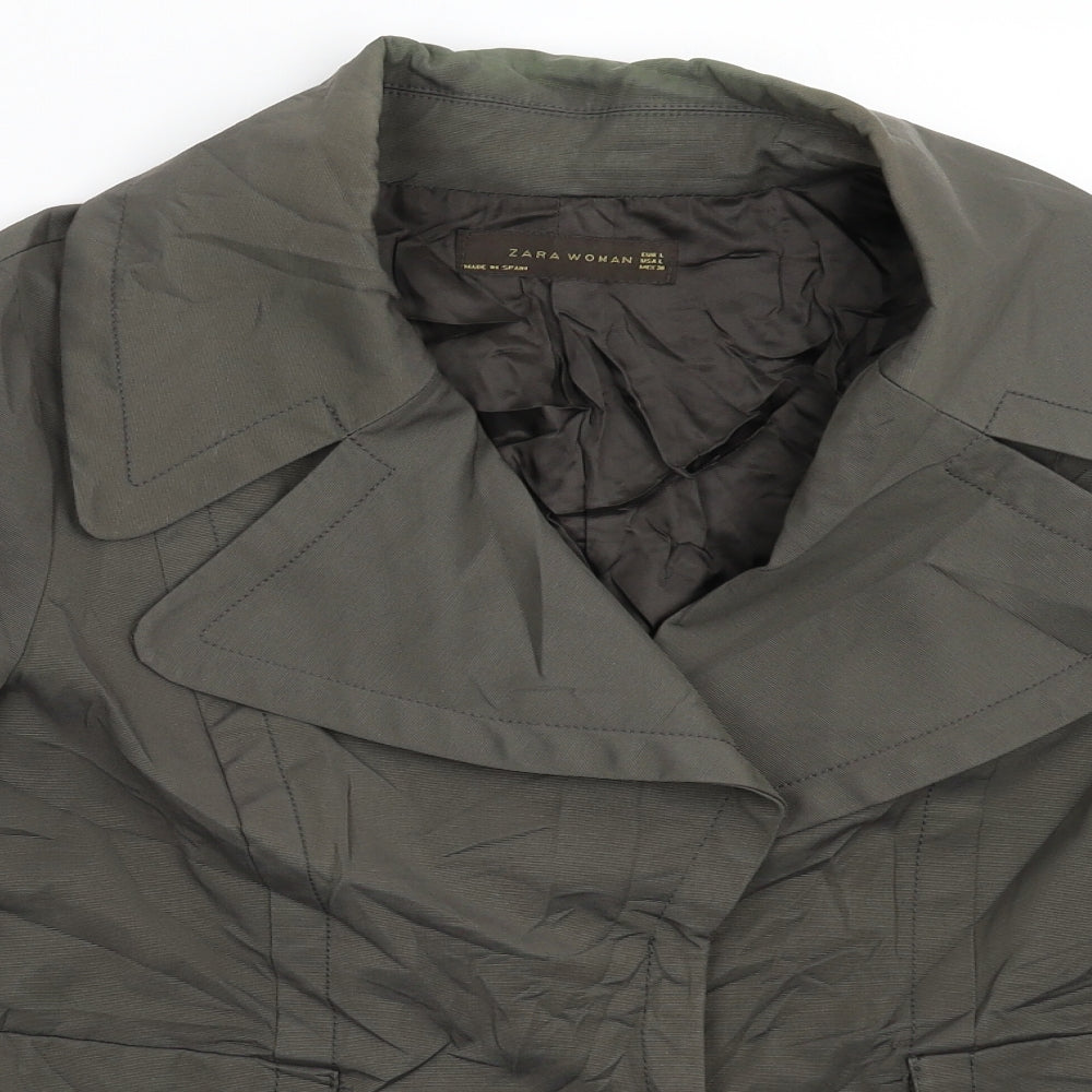 Zara Womens Grey   Jacket Blazer Size L
