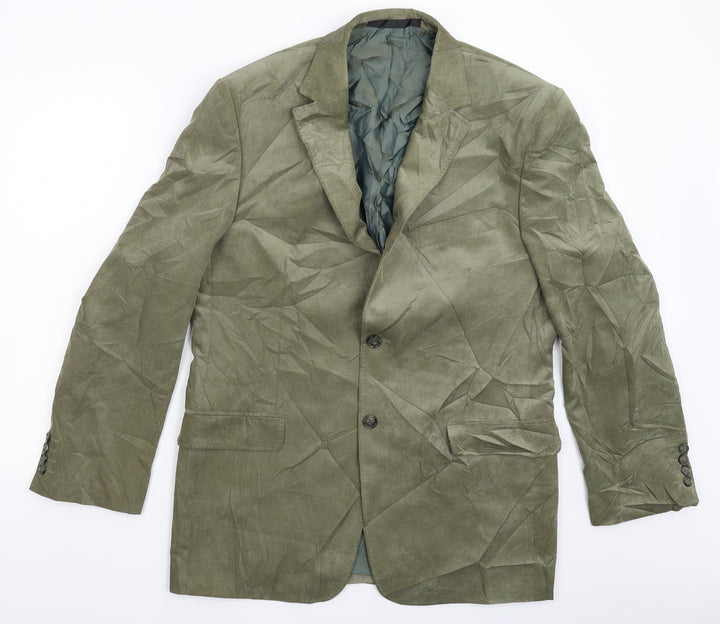 Marks and Spencer Mens Green Jacket Suit Jacket Size 40