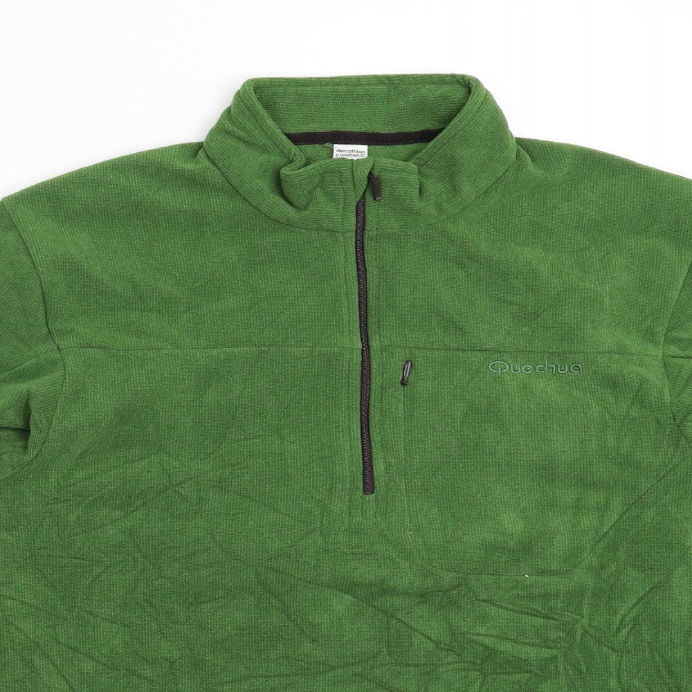 Quechua Mens Green  Fleece Jacket  Size S