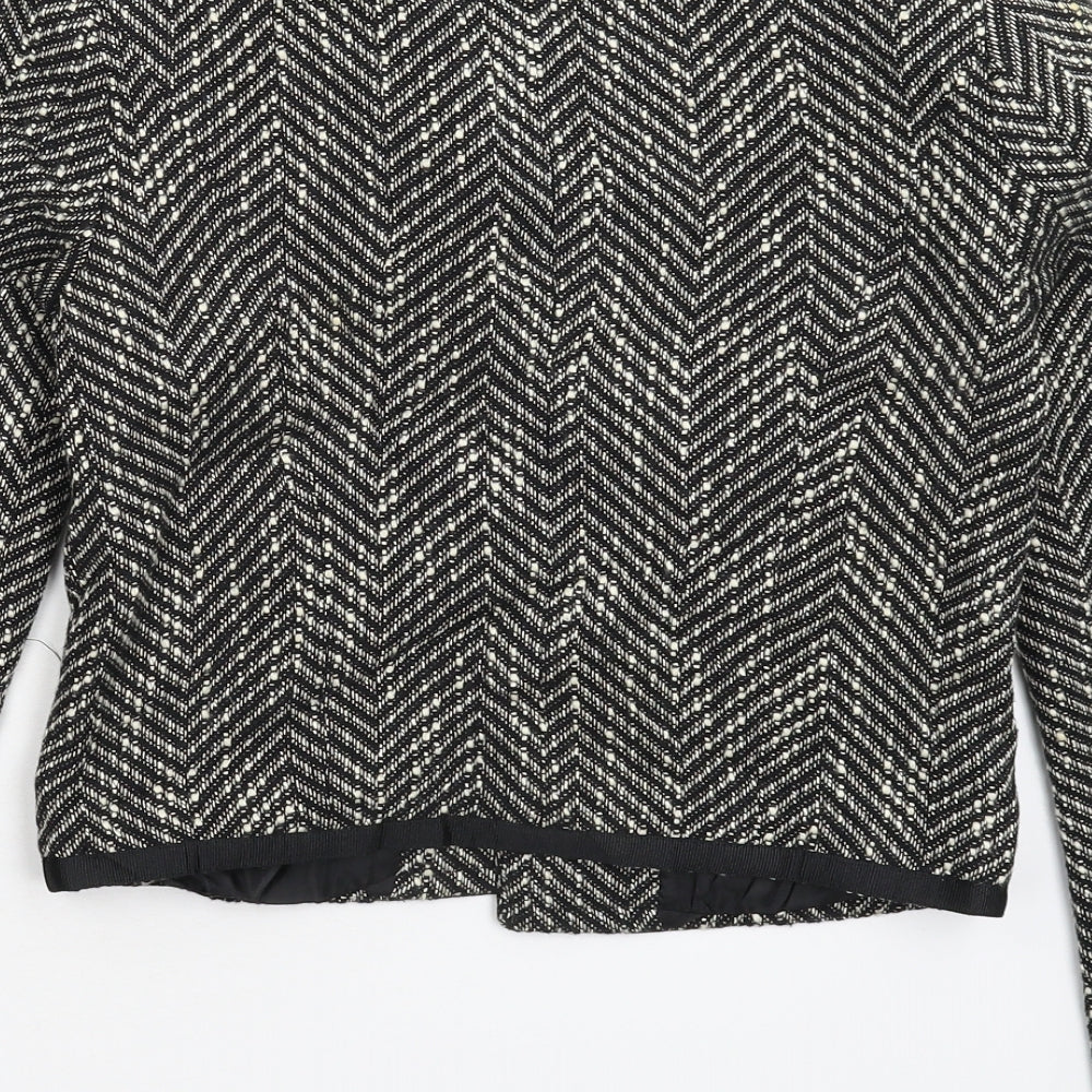 ASOS Womens Grey Striped  Jacket Blazer Size 8