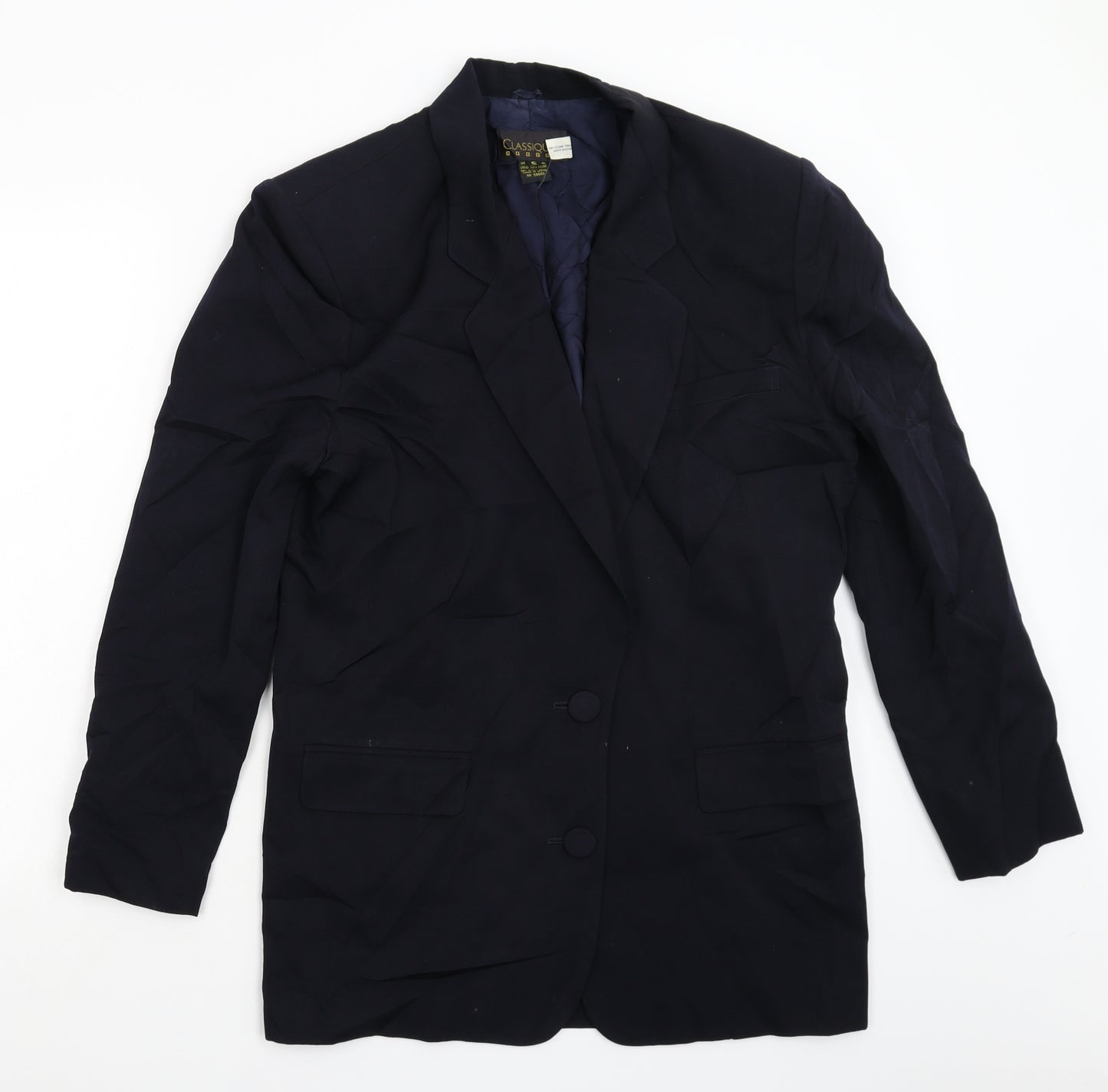 Classiques Womens Blue   Jacket Suit Jacket Size 16