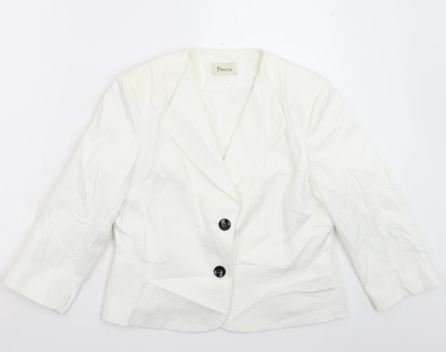 Precis Womens White   Jacket Blazer Size 12