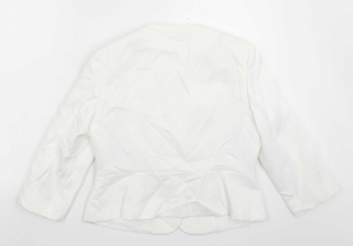 Precis Womens White   Jacket Blazer Size 12
