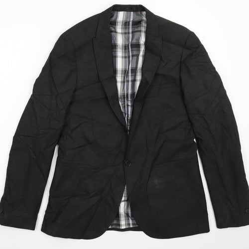 River Island Mens Black   Jacket Blazer Size 42
