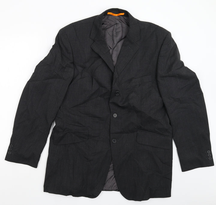 Karl Jackson Mens Black Jacket Suit Jacket Size 42