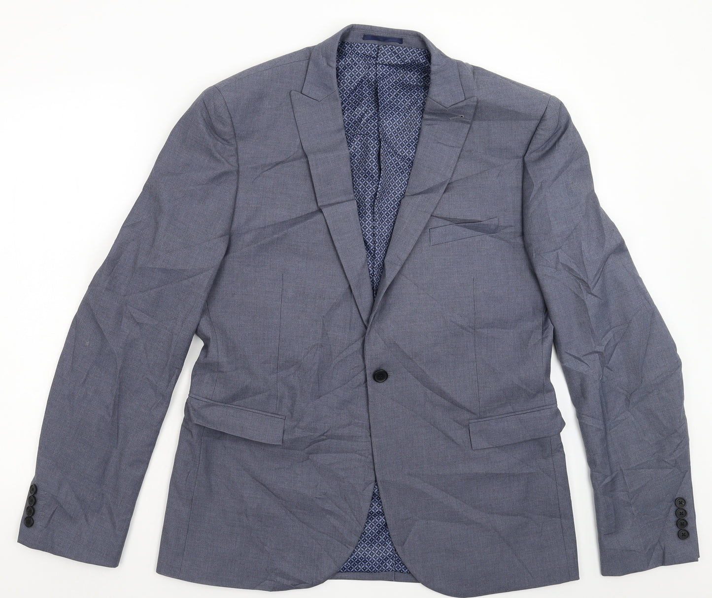 Karl Jackson  Mens Blue   Jacket Suit Jacket Size 44