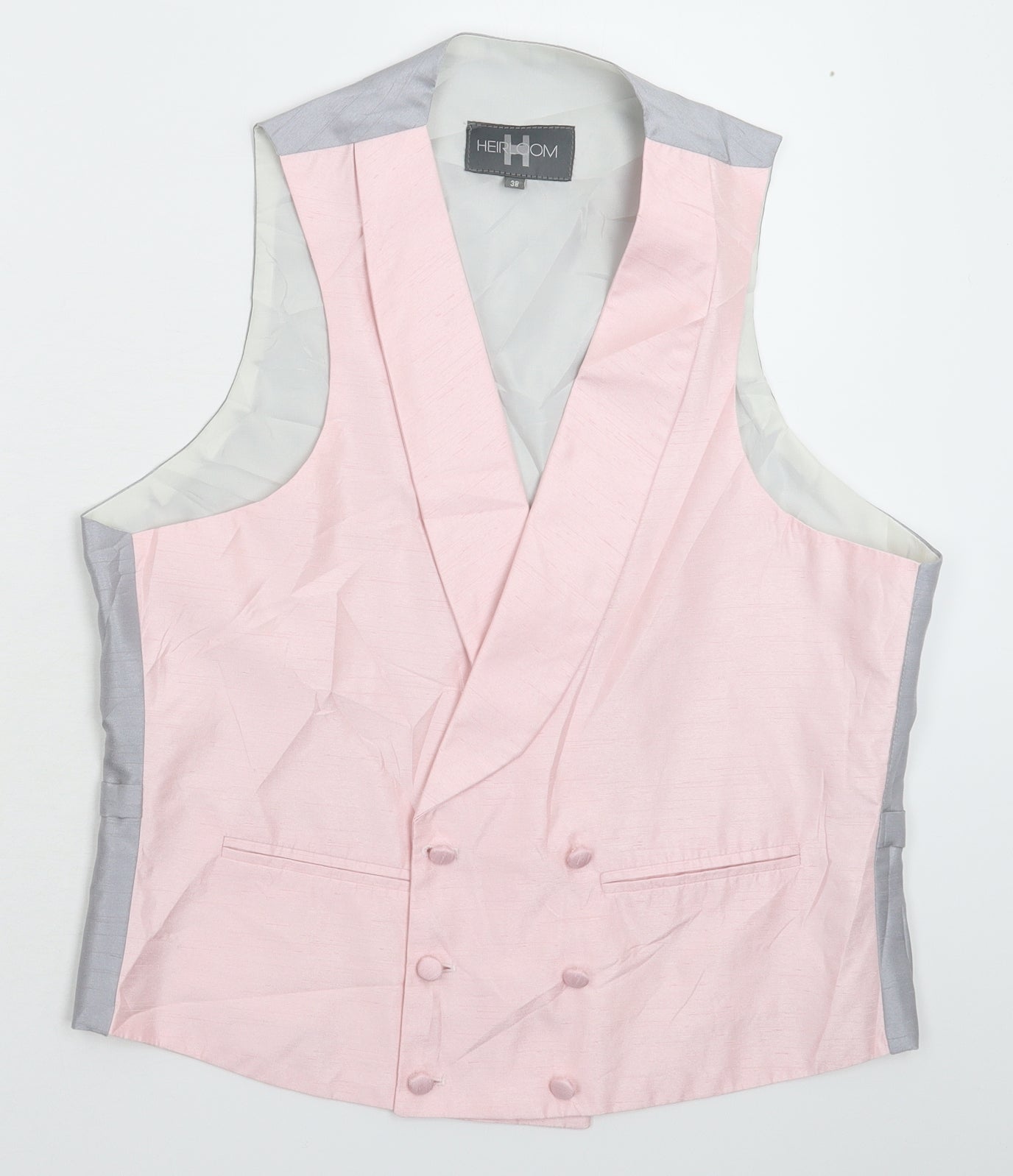 Heirloom Collectibles Mens Pink   Jacket Suit Waistcoat Size 38