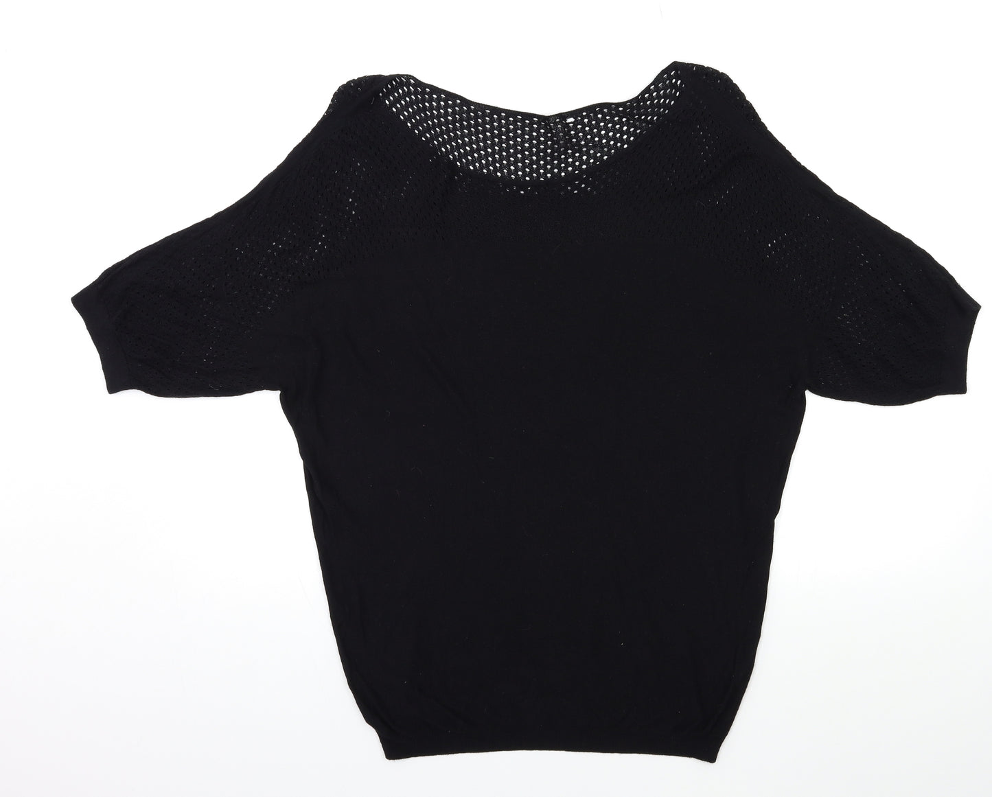 Preworn Womens Black  Knit Pullover Jumper Size L