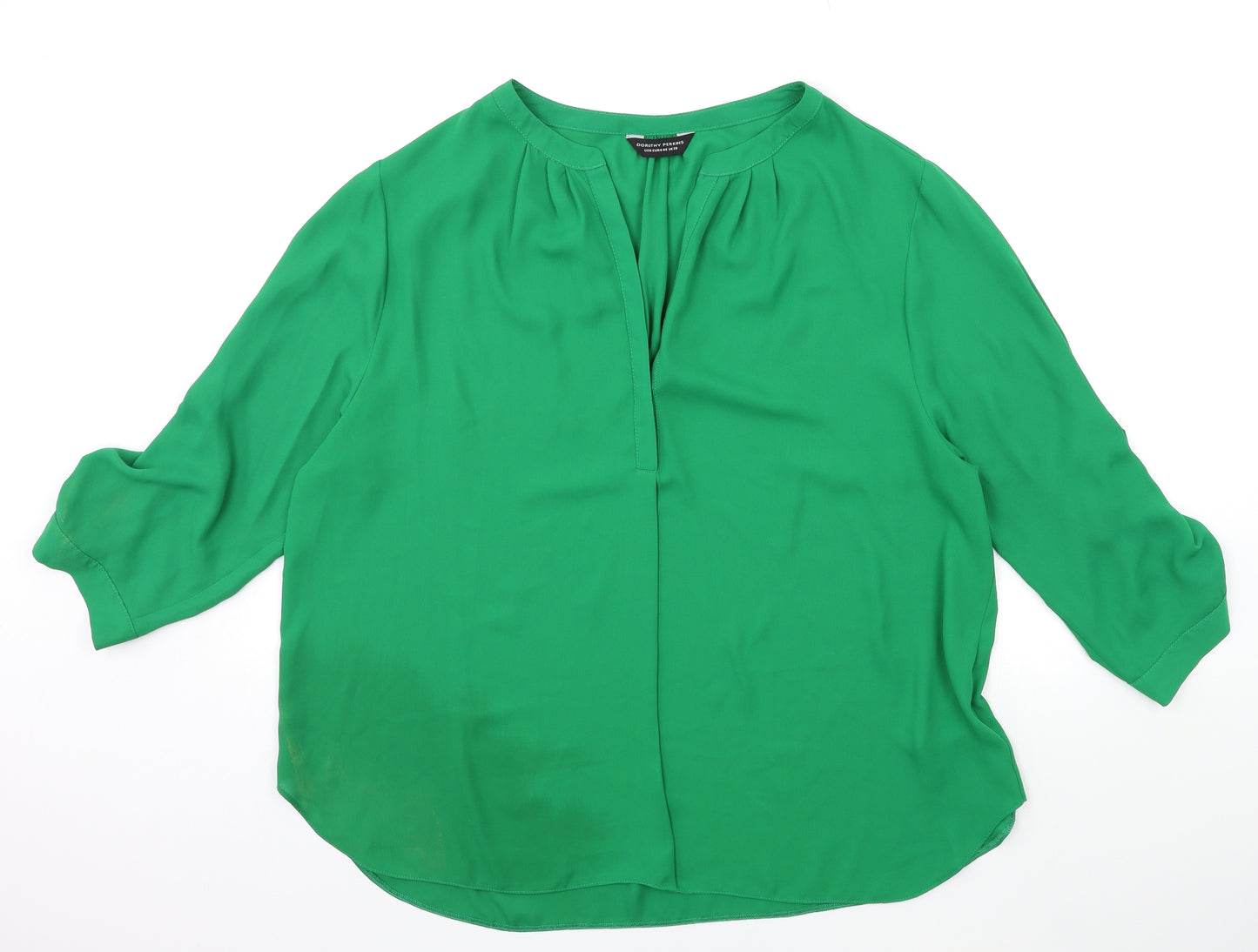 Dorothy Perkins Womens Green   Basic Blouse Size 20