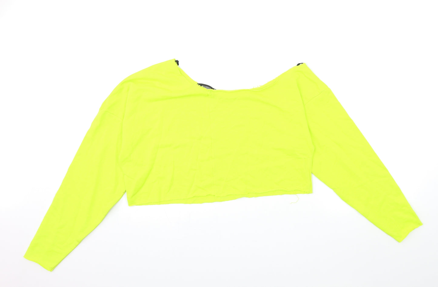 Missguided Womens Green   Pullover Sweatshirt Size 8