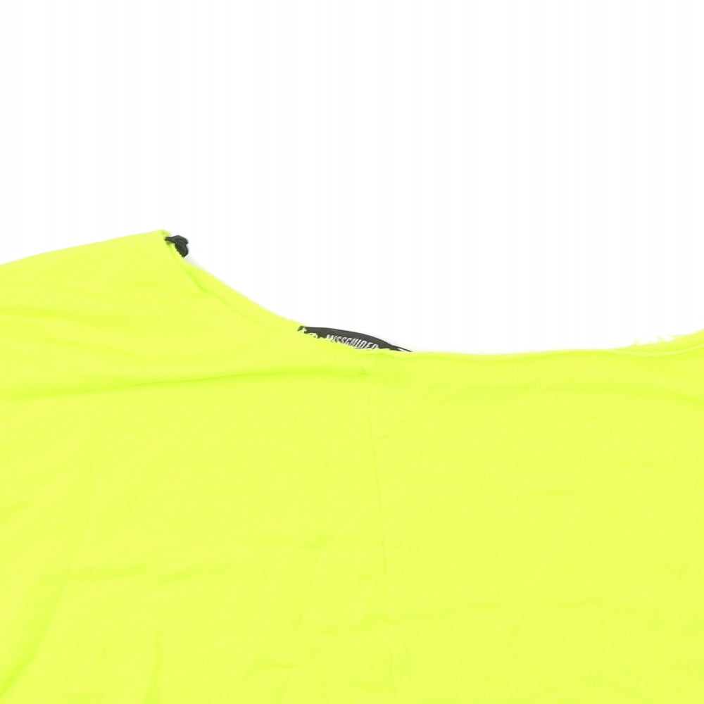 Missguided Womens Green   Pullover Sweatshirt Size 8