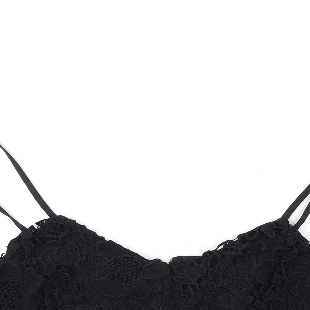 came rose  Womens Black   Camisole Tank Size 10