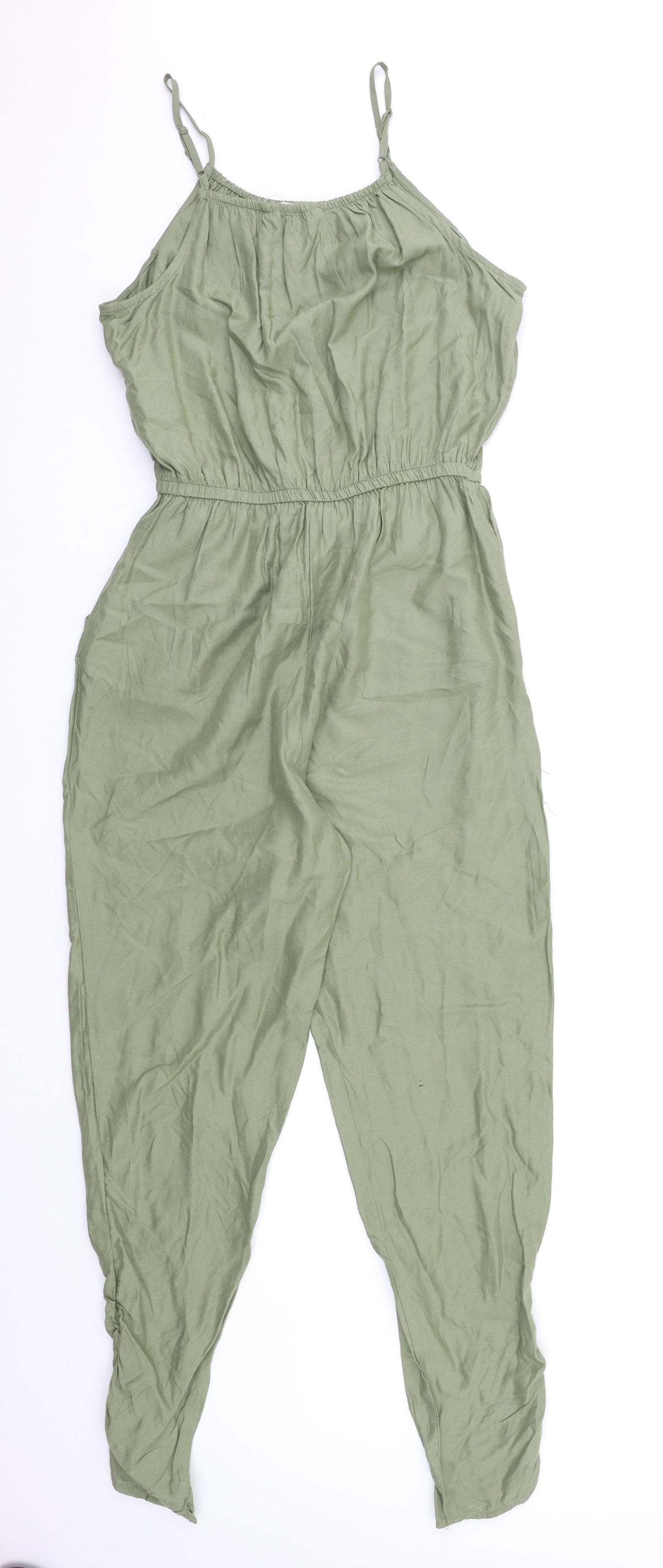 H&M Girls Green   Playsuit One-Piece Size 11-12 Years