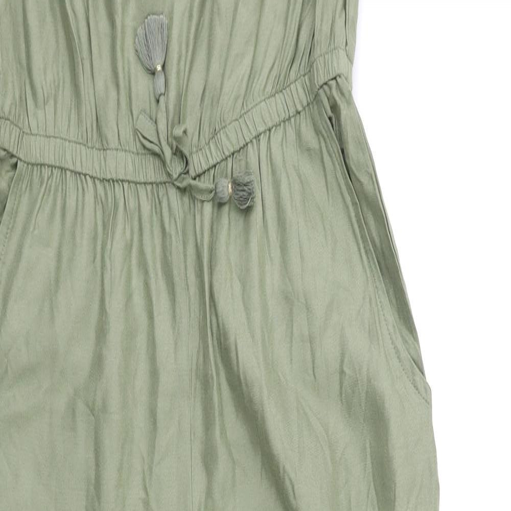 H&M Girls Green   Playsuit One-Piece Size 11-12 Years