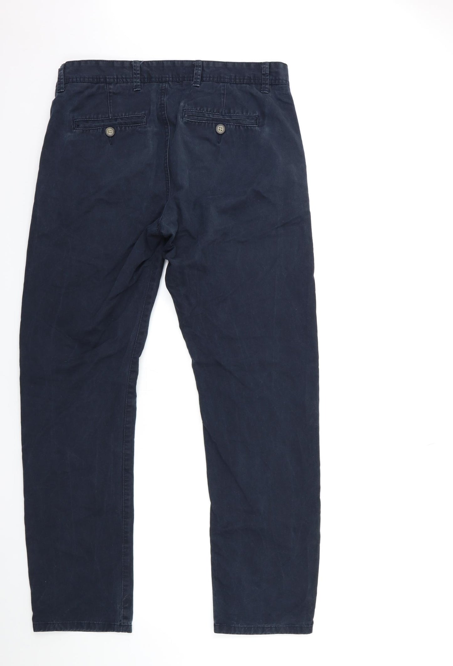 NEXT Mens Blue   Chino Trousers Size 34 in L32 in