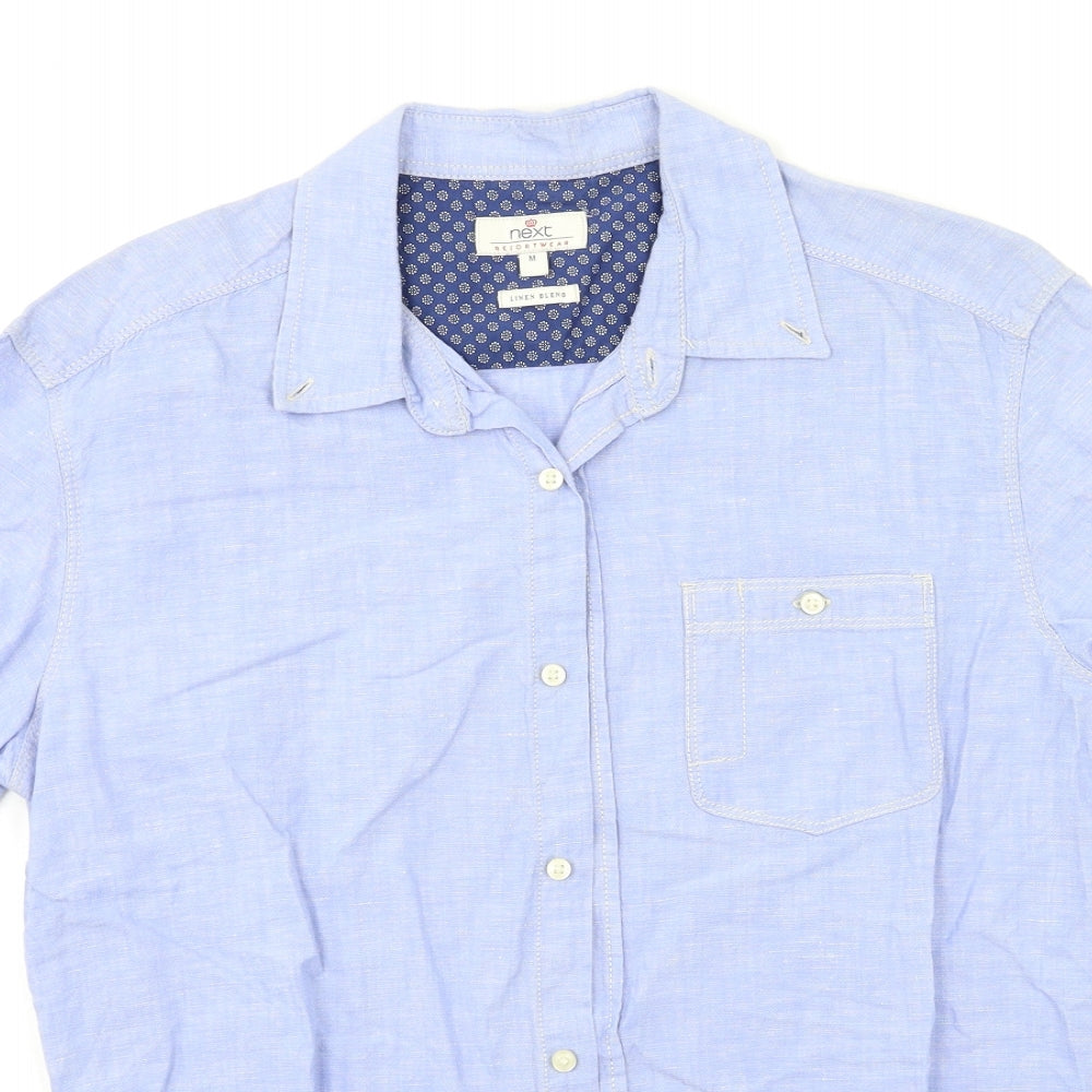 NEXT Mens Blue    Button-Up Size M