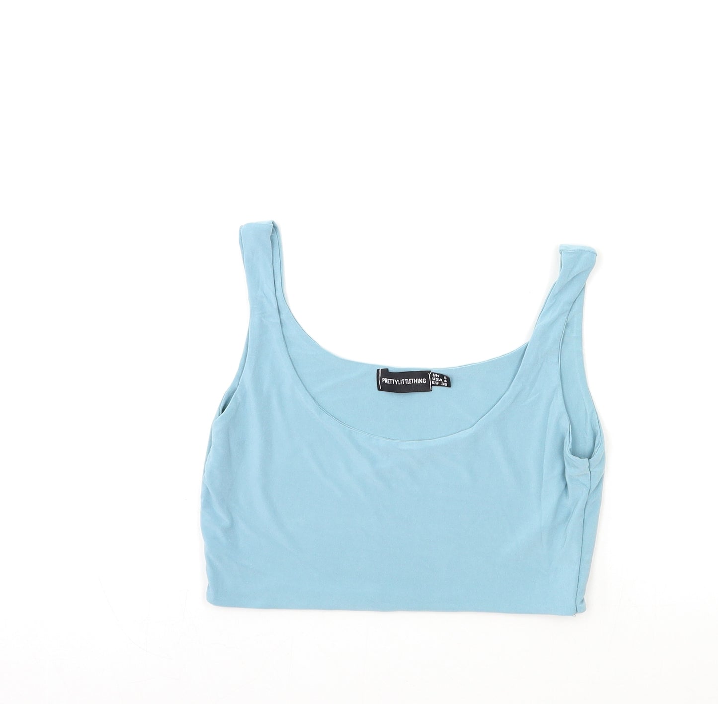 PRETTYLITTLETHING Womens Blue   Basic Tank Size 8