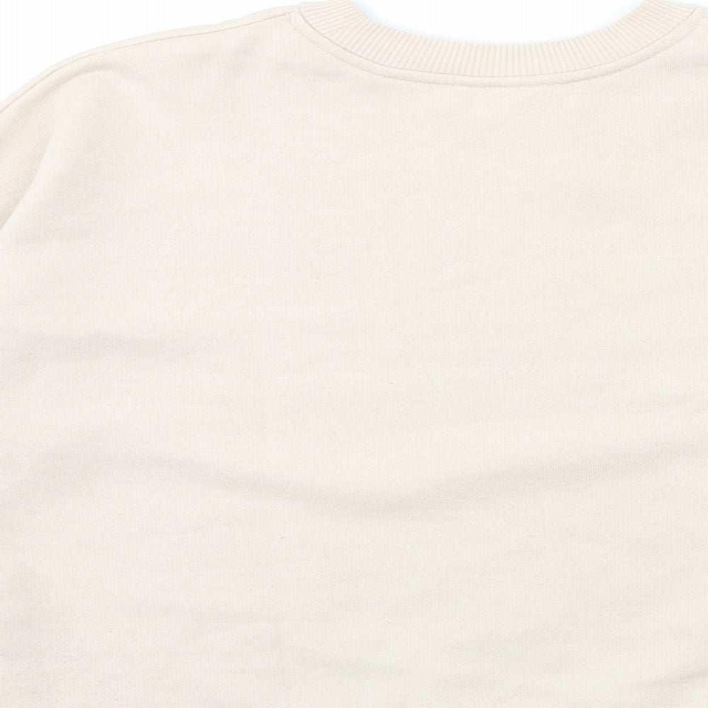 Topshop Womens Beige   Pullover Sweatshirt Size 6