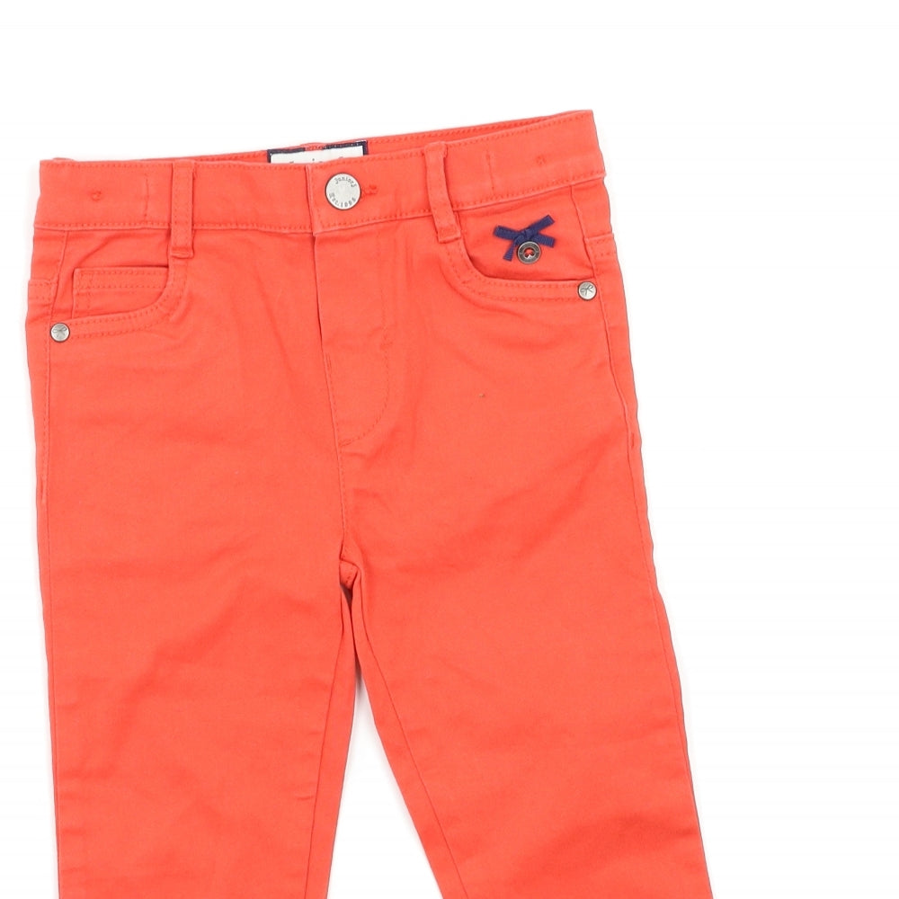Jasper Conran Girls Red  Denim Skinny Jeans Size 4-5 Years