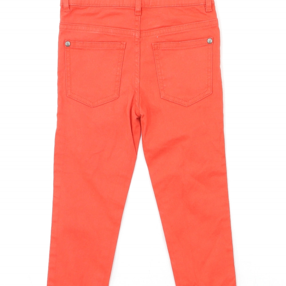 Jasper Conran Girls Red  Denim Skinny Jeans Size 4-5 Years