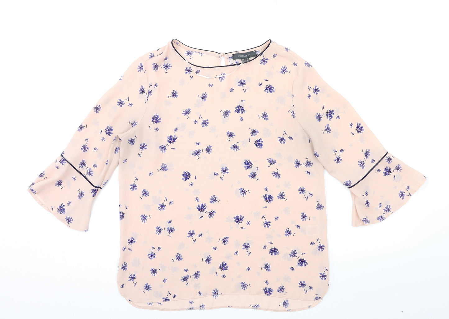 Primark Womens Pink Floral  Basic Blouse Size 10