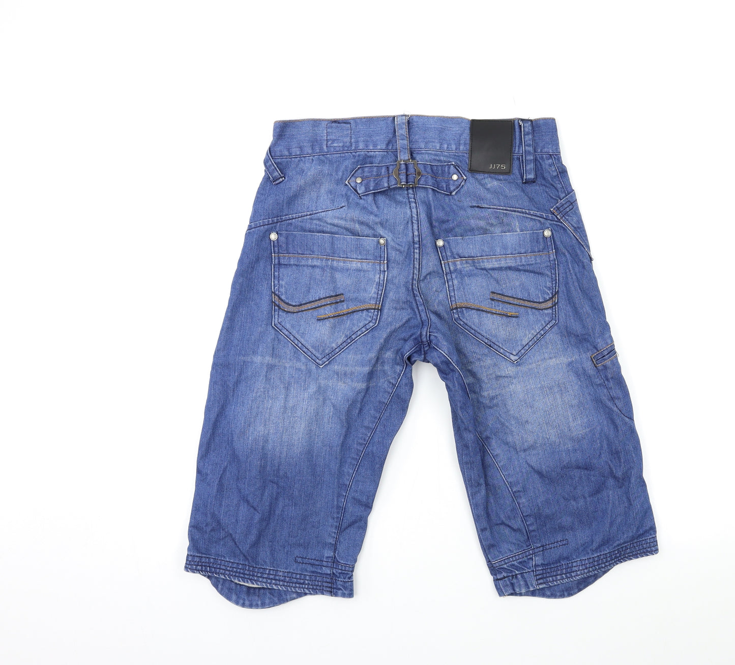 JACK & JONES Mens Blue  Denim Biker Shorts Size S