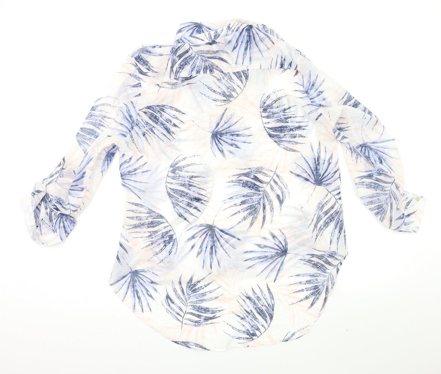 Peacocks Womens Pink Floral  Basic Blouse Size 16