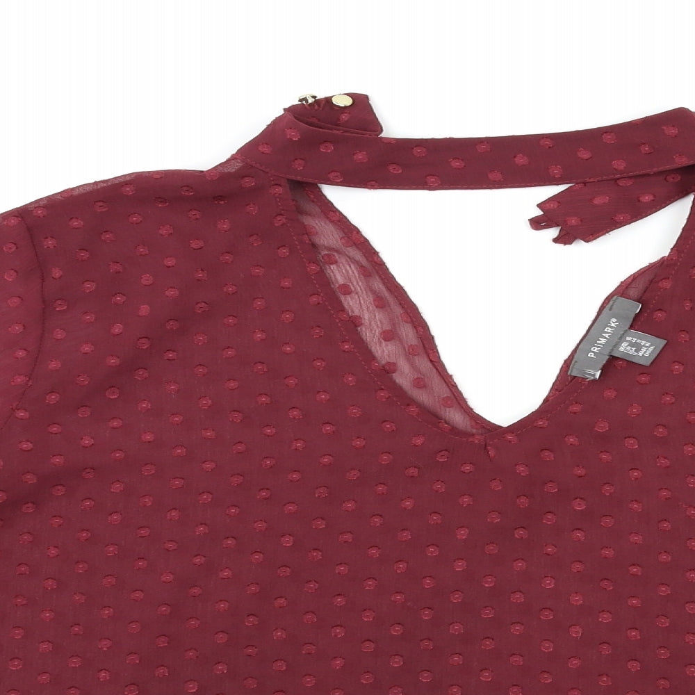 Primark Womens Red   Basic Blouse Size 16