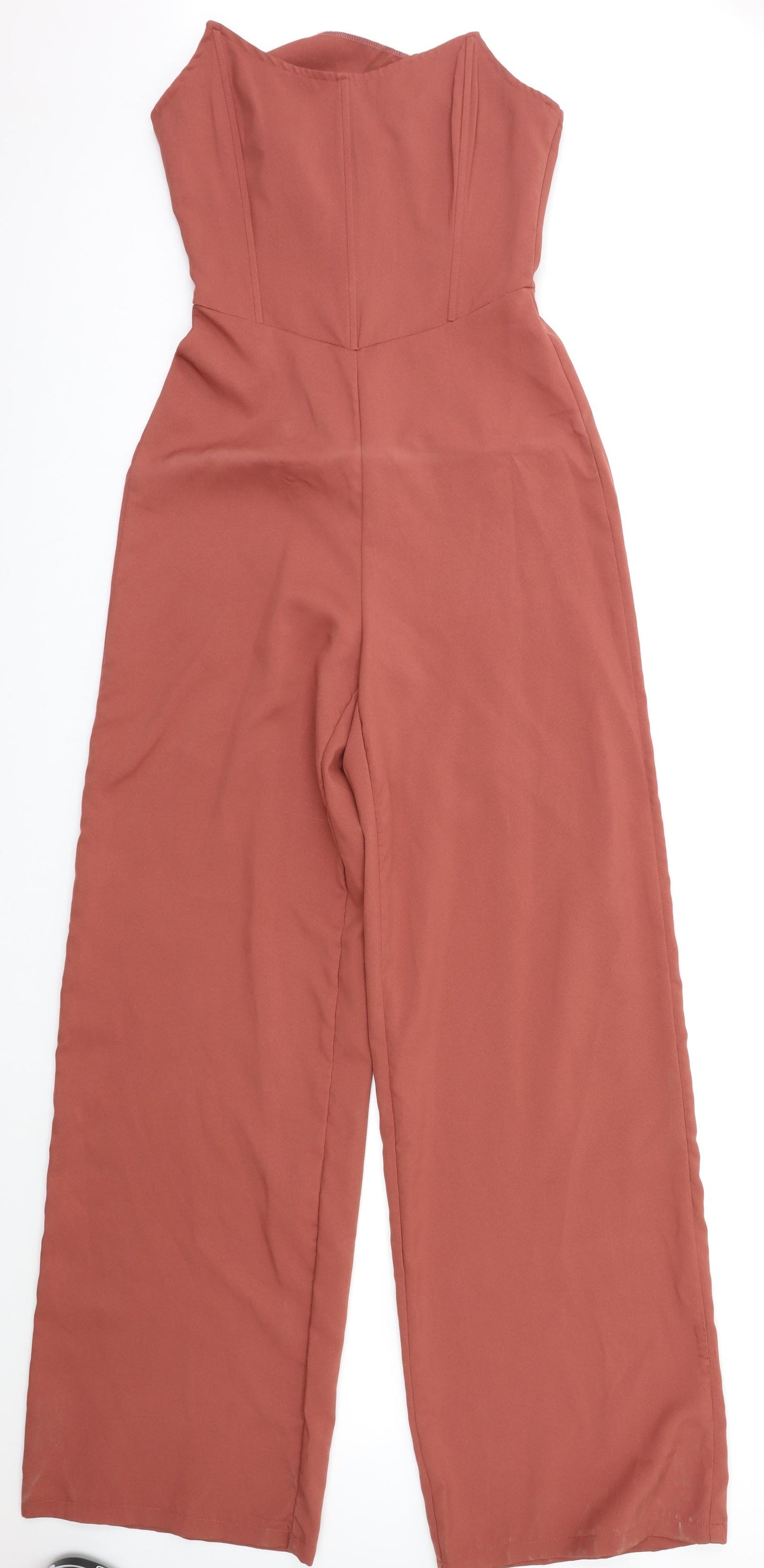 Missguided Womens Brown   Jumpsuit One-Piece Size 8