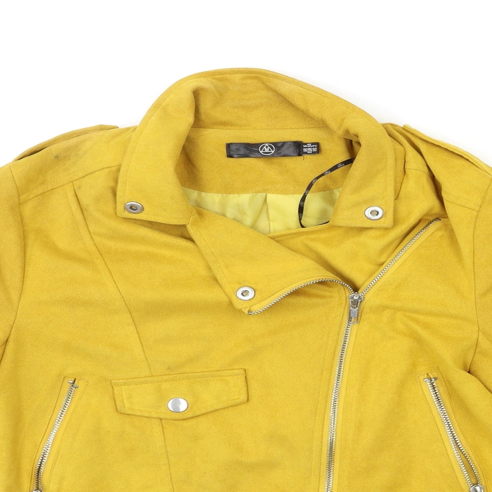 Missguided Womens Yellow   Jacket  Size 6
