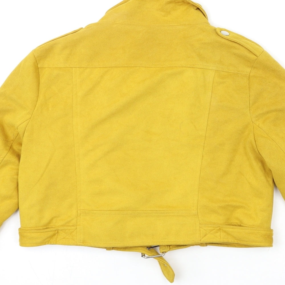 Missguided Womens Yellow   Jacket  Size 6