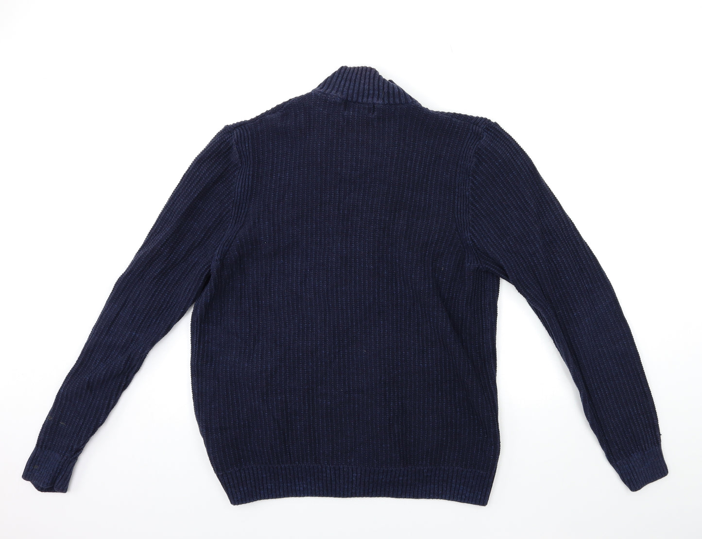 Marks and Spencer Mens Blue  Knit Cardigan Jumper Size L