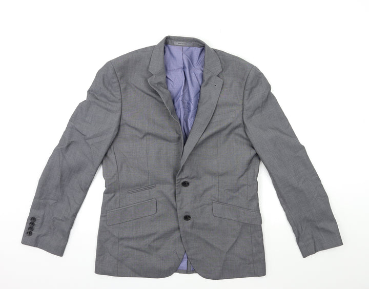Cedar Wood State Mens Grey   Jacket Suit Jacket Size 40