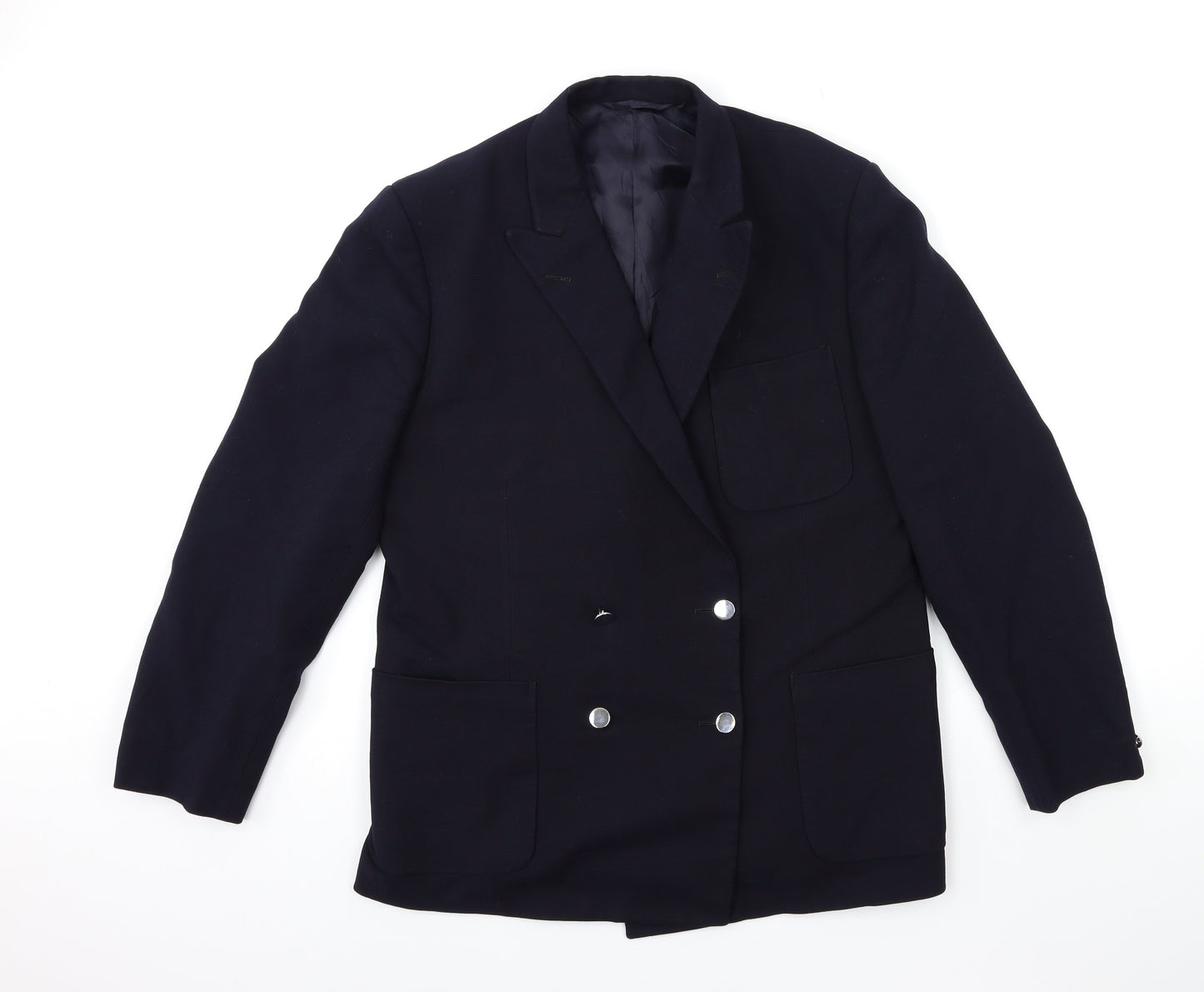 Preworn Mens Blue   Jacket Suit Jacket Size 40