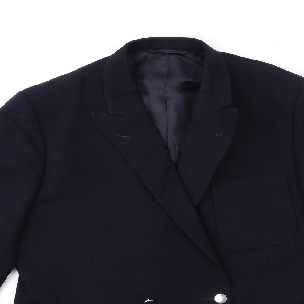 Preworn Mens Blue   Jacket Suit Jacket Size 40