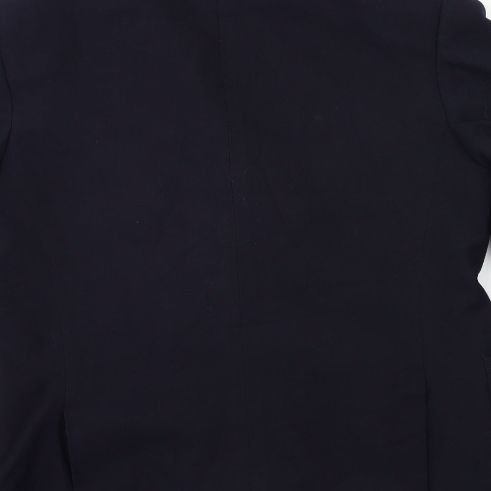 Preworn Mens Blue   Jacket Suit Jacket Size 40