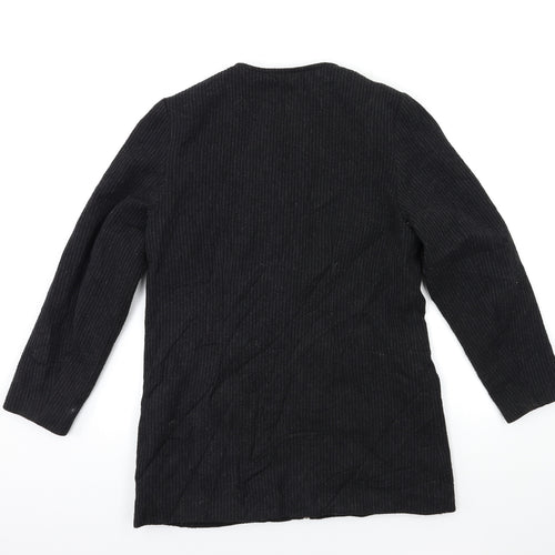 Wallis Womens Black   Overcoat Coat Size 14