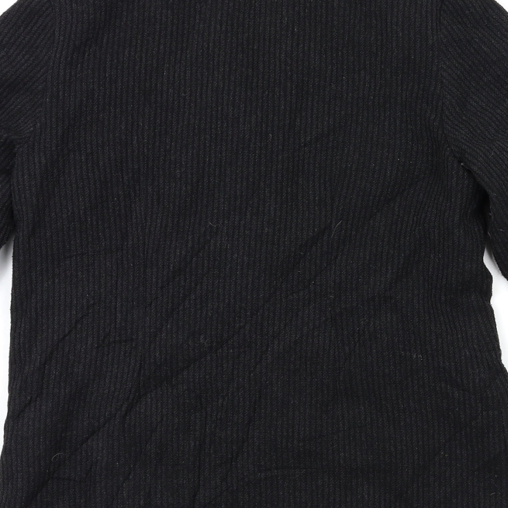 Wallis Womens Black   Overcoat Coat Size 14