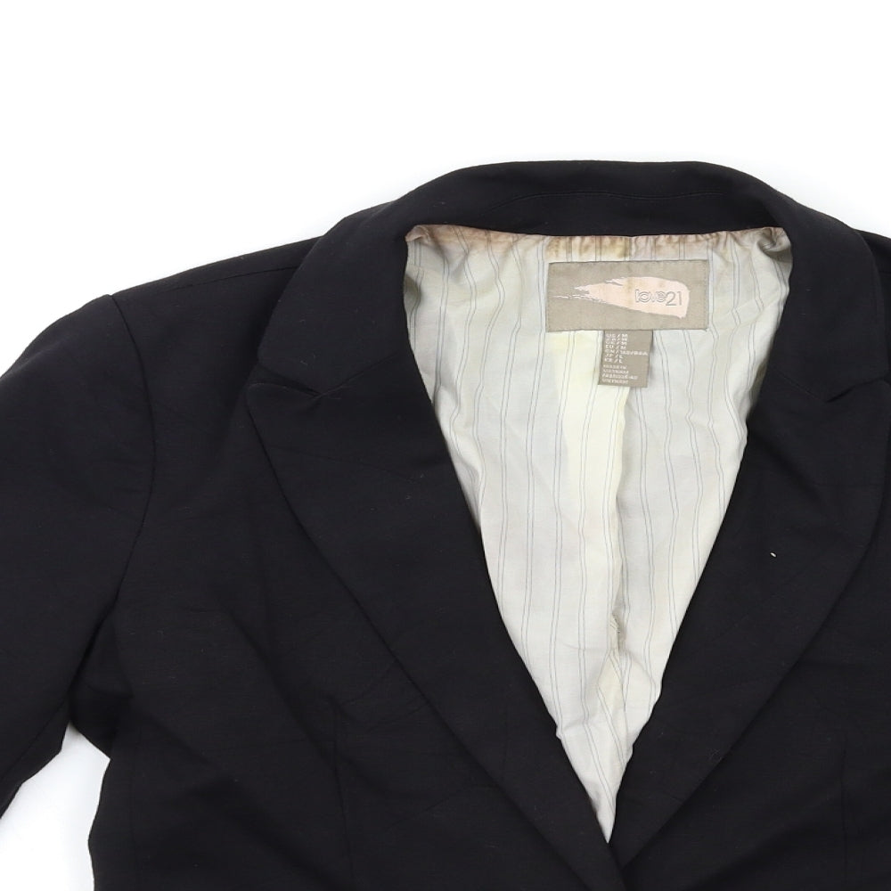 love21 Womens Black   Jacket Blazer Size M