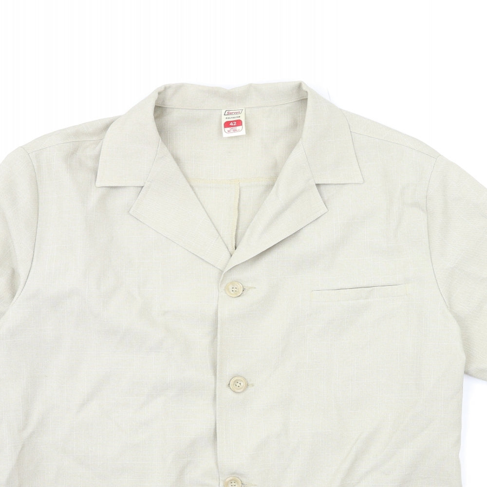 Servus Womens Beige   Jacket Blazer Size 14