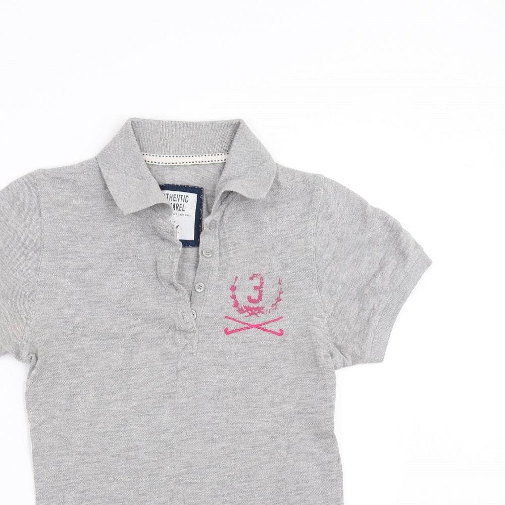 Primark Womens Grey   Basic Polo Size 8