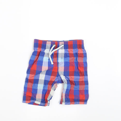 Sainsburys  Boys Blue Check  Bermuda Shorts Size 2-3 Years