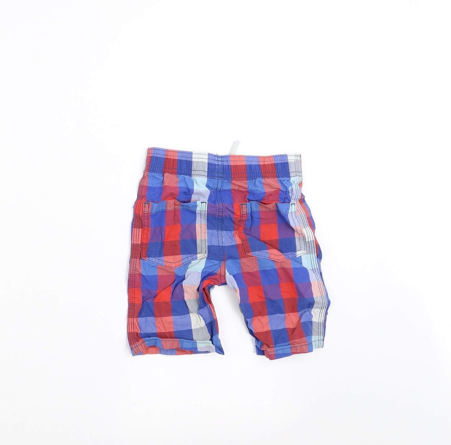 Sainsburys  Boys Blue Check  Bermuda Shorts Size 2-3 Years