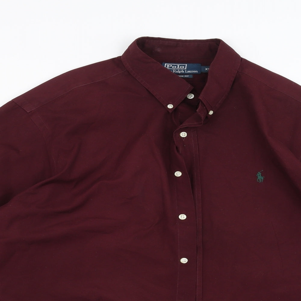 Polo Ralph Lauren Mens Purple    Button-Up Size XL