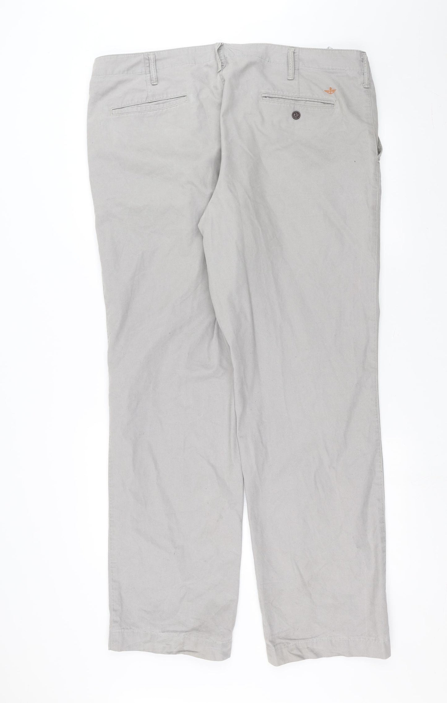 DOCKERS Mens Grey   Chino Trousers Size 42 in L32 in