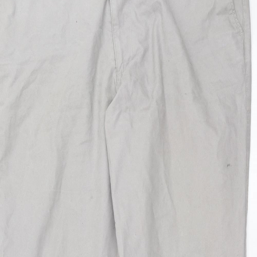 DOCKERS Mens Grey   Chino Trousers Size 42 in L32 in