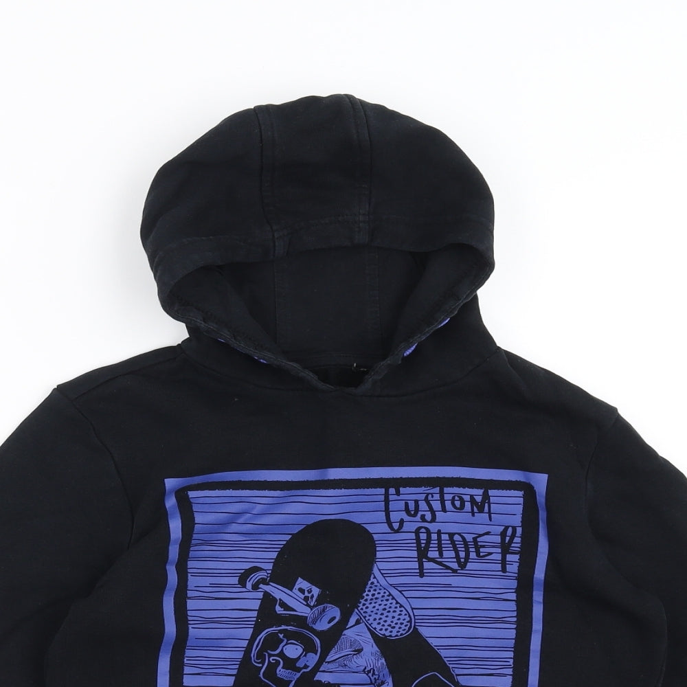 George Boys Black   Pullover Hoodie Size 9-10 Years  - Skateboard