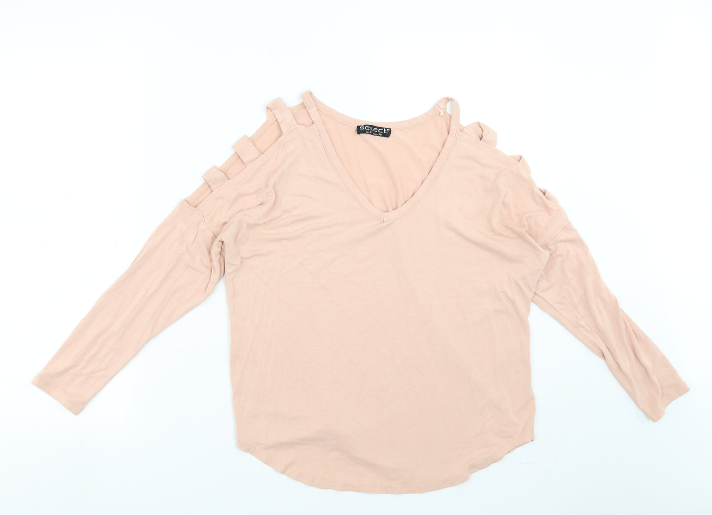 Select Womens Pink   Basic T-Shirt Size 10