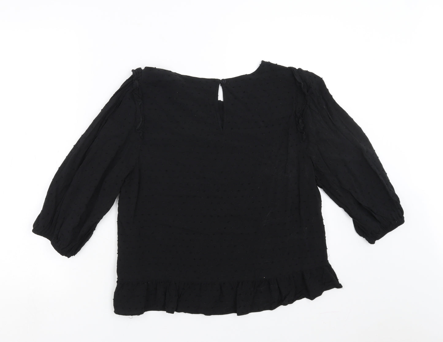 George Womens Black   Basic Blouse Size 14