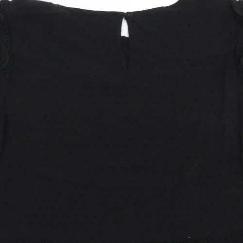 George Womens Black   Basic Blouse Size 14